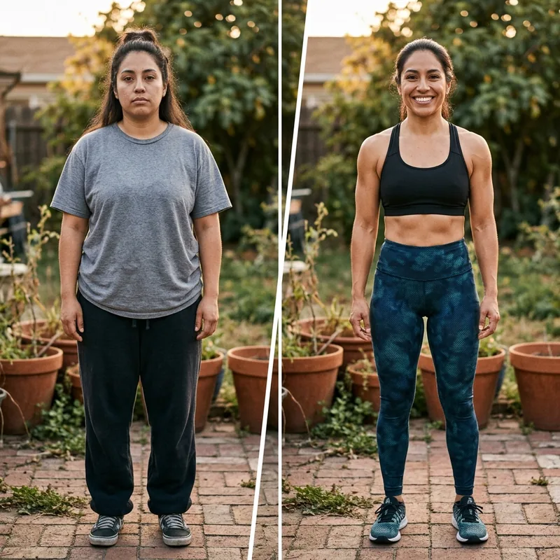 Transformación de Valentina P. — antes y después